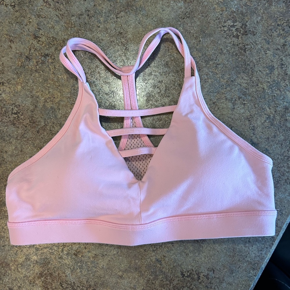 Zyia Pink and Olive Grid Bras Size L